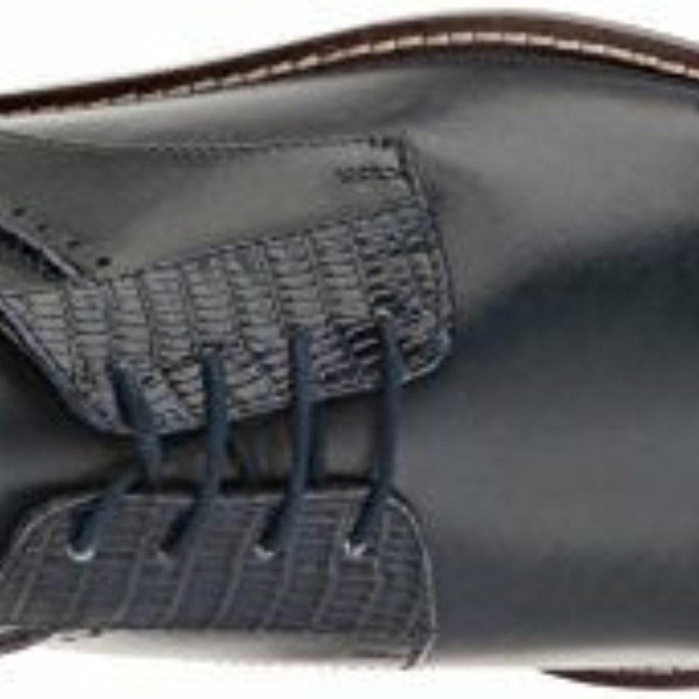 sz 9.5 M Stacy Adams blue leather mens dress shoes - Picture 4 of 5